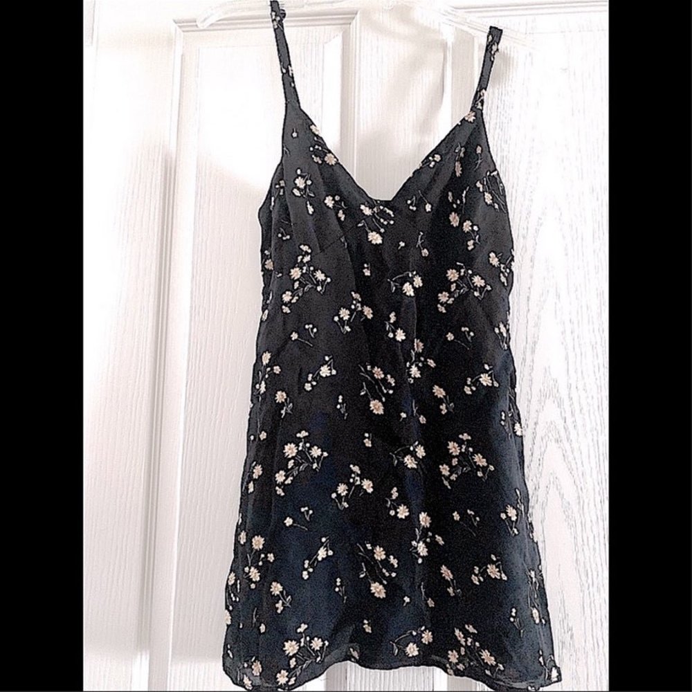 Reformation Lumina Dress Limoncello Floral Print Mini Slip Dress